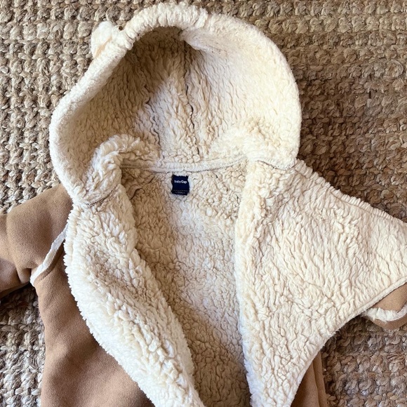 🦙Baby Gap Suede + Sherpa-lined Bunting Sac - Picture 12 of 13